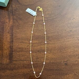 Brand new Julie Vos Pink Delicate Station Necklace